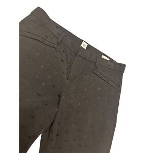 Gap Black 12 tuxedo stars holiday‎  Dressy Whimsygoth skinny ankle trouser pant
